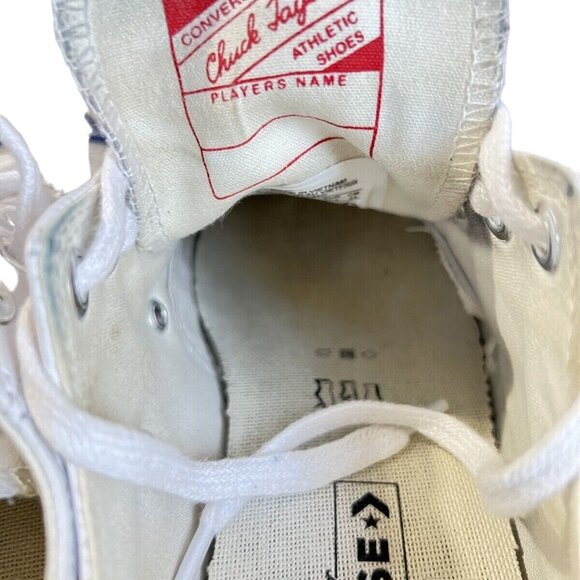 Converse Unisex Vintage Leather White/Blue Size W7 M5 - Picture 8 of 16